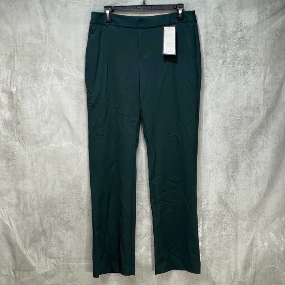 Charter Club Women's Green Mid-Rise Pull-On Trousers SZ 6